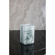 Mermer Desenli Beton Diş Fırçalık