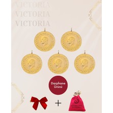 Victoria Gold 5 Adet Yarım Altın -Eski Tarihli (Kulplu 22 Ayar)