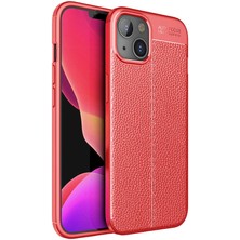 Zore Apple iPhone 13 Kılıf Niss Silikon Kapak-Kırmızı