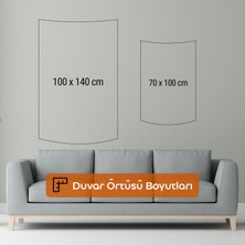 Rönesans Pop Art Duvar Örtüsü -  Pamuk Sırt, Polyester Ön - Canlı Renkler, Süblimasyon