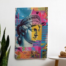 Klasik Pop Art Rönesans  Füzyon Duvar Örtüsü -  Pamuk Sırt, Canlı Süblimasyon Baskı, Yatak