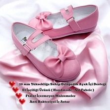 Beebron Ortopedik Kız Babet Çocuk Balerin Ayakkabısı Bbtpap2402 Pembe 28