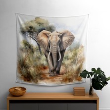 Wilderness Yolculuk Tutkusu Duvar Örtüsü - Canlı  Pamuk Arka, Polyester Ön  - Modern Dekoratif