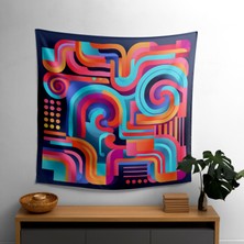 Gösterişli Illüzyon Duvar Örtüsü - Ranforce Kumaş, Canlı Süblimasyon Baskı,  Pamuk Arka,