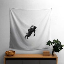 Yalnız Yolculuk Duvar Örtüsü -  Pamuk Sırtlı, Canlı Renkler, Süblimasyon Baskı