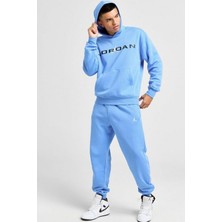 Nike Jordan Brooklyn Fleece Erkek Mavi Eşofman Altı