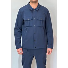 Erkek Modern Fermuarlı Üst 24720 Lacivert