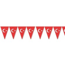 Türk Bayrağı Üçgen Flama Kutlama Seti