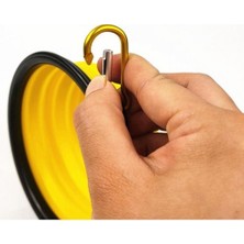 Ozcmax Portatif Mama Kabı Katlanabilir Evcil Hayvan Su Kabı