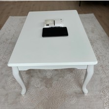 Home Başaran Mobilya Üst Kalite 70 x 110 Mdf 1. Sınıf Lake Boyalı Beyaz Orta Sehpa