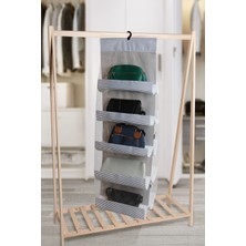 10 Cepli Dolap Içi Çanta Ayakkabı Düzenleyici (Çizgili)