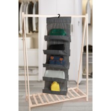 10 Cepli Dolap Içi Çanta Ayakkabı Düzenleyici (Gri)