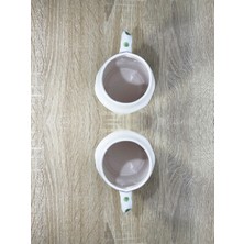 El Yapımı Seramik Kupa Kadın & Erkek / Göğüs & Göbek Çay Kahve Fincanı 2'li Mug Bardak