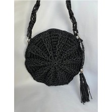 Dna Moda Makaron Çanta / Hasır Çanta / Bohem Çanta / El Örgüsü Hasır Çanta / Kağıt Ip Çanta