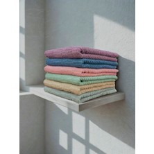 Shopyteks 6'lı 50 x 90  cm  Jakarlı El&yüz Havlusu Seti