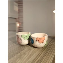 Q Collection Renkli Çiçekli Seramik Kupa Bardak/fincan
