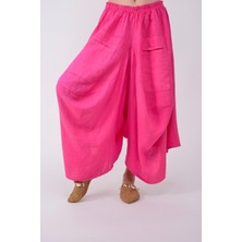 Italyan Cepli Keten Şalvar Pantolon (36-48 Beden Arası)