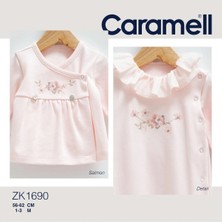 Caramell Hastane Çıkışı 10 Lu Yeni Modeller 2025 Kanviçe Desen  // 1690 Somon Ve Ekru Renkli