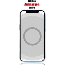 (Ic) iPhone 16 Pro Max Uyumlu Animasyonlu Şeffaf Sert Mika Sararmaz Magsafe Ince Fit Kılıf