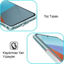 (Tıpalı Şeffaf) Xiaomi Redmi Note 13 Pro 5g Kamera Koruyuculu Şarj Yeri Tıpalı Yumuşak Silikon Kılıf