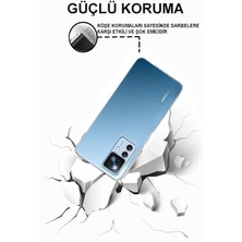 (Tıpalı Şeffaf) Mi 12T Kamera Koruyuculu Şarj ve Kulaklık Yeri Tıpalı Yumuşak Şeffaf Silikon Kılıf
