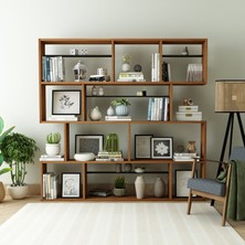 Rüya 200 x 200 Masif Ağaç Kütüphane & Kitaplık