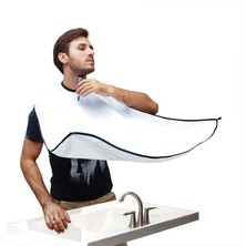 Ozcmax Pratik Sakal Kesme Örtüsü - Beyaz