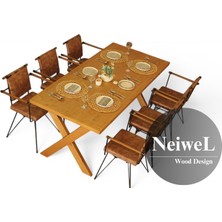 Neiwel Koen Doğal Ahşap Mutfak ve Yemek MASASI-70-100