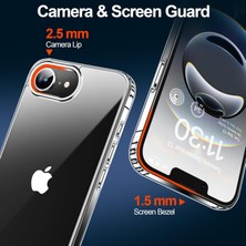 iPhone 16e Şeffaf Kılıf Silikon / Kamera Yeri Koruma / Şarj Girişi Tıpalı