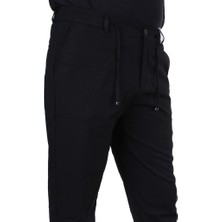 Dagoster DMG23-611275 Siyah Normal Bel Double Paça Flota Cepli Erkek  Pantolon