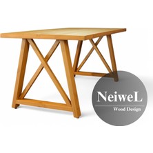 Neiwel Pina Doğal Ahşap Mutfak ve Yemek MASASI-70-100