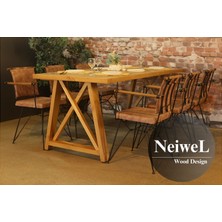 Neiwel Pina Doğal Ahşap Mutfak ve Yemek MASASI-70-100