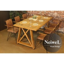 Neiwel Pina Doğal Ahşap Mutfak ve Yemek MASASI-70-100