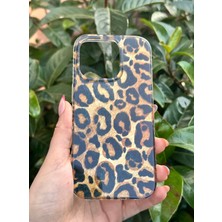 Qans Bilişim Apple iPhone 16 Pro Leopar Desenli Sedefli Görünümlü Kılıf