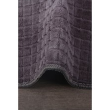 Teksev Kare Plus Antrasit Büyük Ebat (80 x 150 + 50 x 80  cm ) 2'li Banyo Paspası Yıkanabilir Klozet Takımı