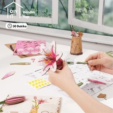 Novi Hobby Minyatür Lilyum | Ahşap Lilyum Maketi | 3D Puzzle