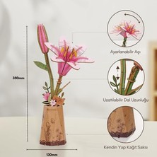 Novi Hobby Minyatür Lilyum | Ahşap Lilyum Maketi | 3D Puzzle