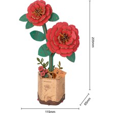 Novi Hobby Minyatür Japon Gülü| Ahşap Japon Gülü Maketi | 3D Puzzle