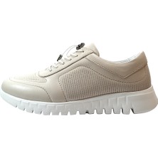 Beety 1185-E Hakiki Deri Lastikli Ortopedik Casual Kadın Spor Ayakkabı