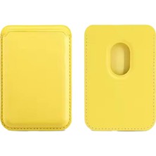 iPhone 13 Uyumlu Güçlü Manyetik Magsafe Deri Cüzdan Kartlık Deri Cüzdan