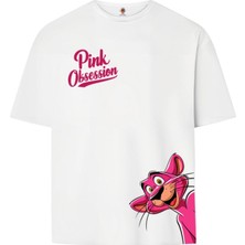 Book OrBook Pink Obsession  Çift Iplik Dokumalı Rahat Kalıp PAMUK T-Shirt
