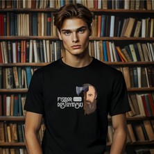 Book OrBook Dostoyevski Suç ve Ceza  Çift Iplik Rahat Kalıp PAMUK T-Shirt