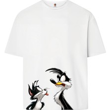 Book OrBook Carefree  Çift Iplik Dokumalı Rahat Kalıp PAMUK T-Shirt