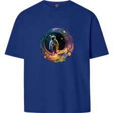 Book OrBook Blackhole  Çift Iplik Dokumalı Rahat Kalıp PAMUK T-Shirt