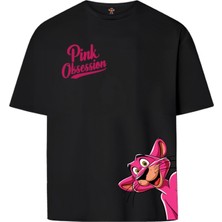 Book OrBook Pink Obsession  Çift Iplik Dokumalı Rahat Kalıp PAMUK T-Shirt