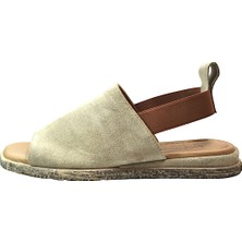 Beety 169.744-2 Hakiki Soft Deri Nubuk Anatomik Kadın Sandalet