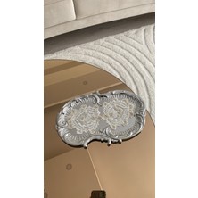 Lotus Model Dekoratif  Dantel Kahve Kokteyl 6'lı Sunum Peçetesi