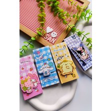 Kuromi-My Melody-Cinnamaroll-Pompompurrin Cırtcırtlı Post-It Defter