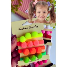 Ponponlu Lastik Toka Seti 4 Adet