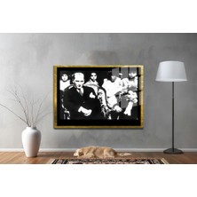 Miyrem Gazi Mustafa Kemal Atatürk Özel Seri  Design Cam Tablo Model: 203